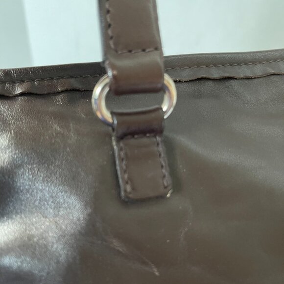 Prada Brown Leather Handbag (48741) - Picture 4 of 11